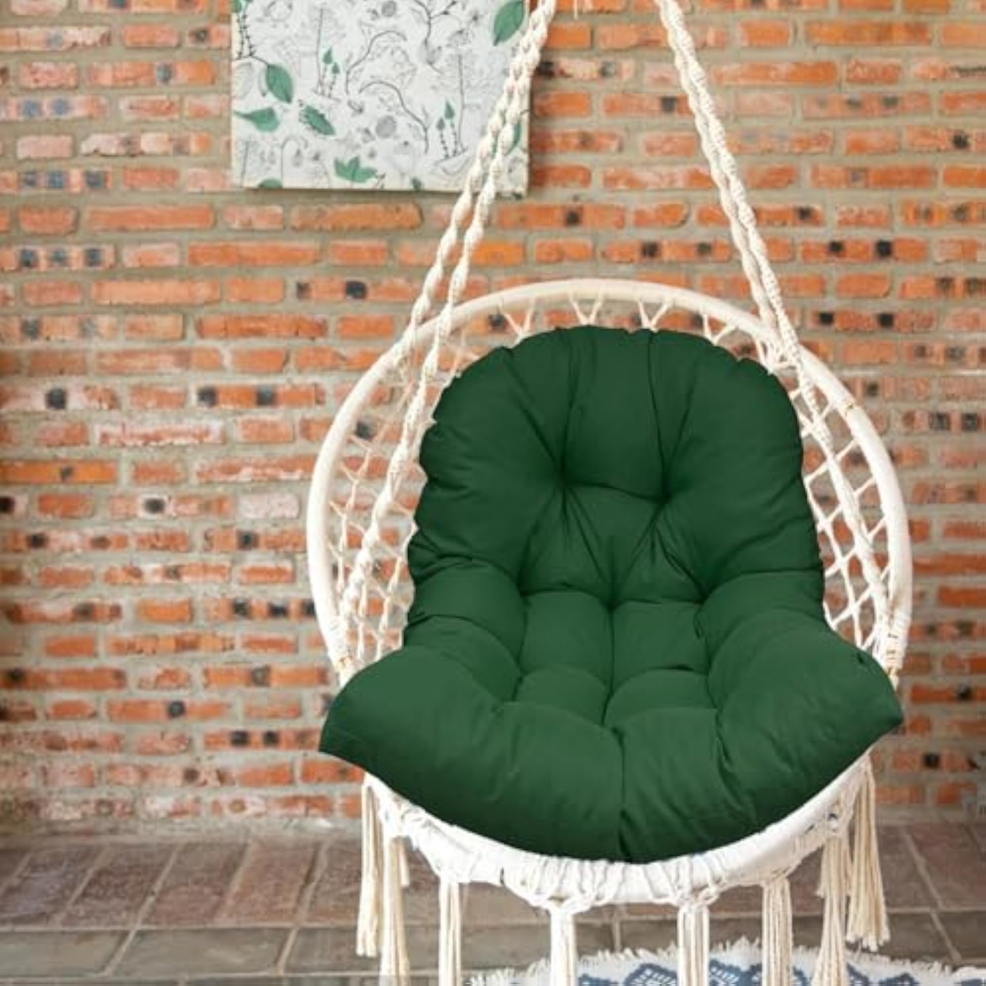 Hanging Egg Chair Back Cushion, Soft Garden Pod Chair Mat